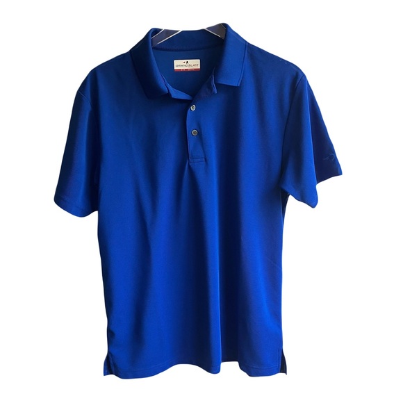 Grand Slam Performance Off Course Polo Shirt Size M Short Sleeves Royal Blue - Picture 6 of 11